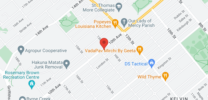 map of 1358 TENTH AVENUE